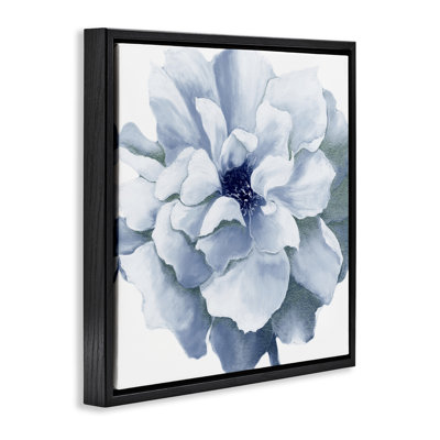 "Blue Radiant Bloom", art mural sur toile flottante par Withaar