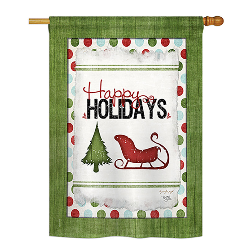 Drapeau de maison en polyester 40 x 28 po Calpurnia