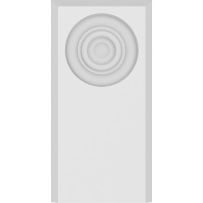 Standard Foster Bullseye Plinth Block with Beveled Edge