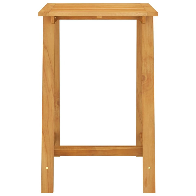 Stanfield Acacia Solid Wood Dining Table, Brown, H104 x L70 x W70cm