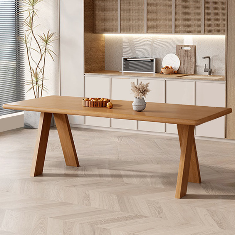 Table de salle à manger rectangulaire moderne et simple, L 27,56 po x L 59,06 po