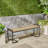 Industrial Wood and Metal Bench-1025487814