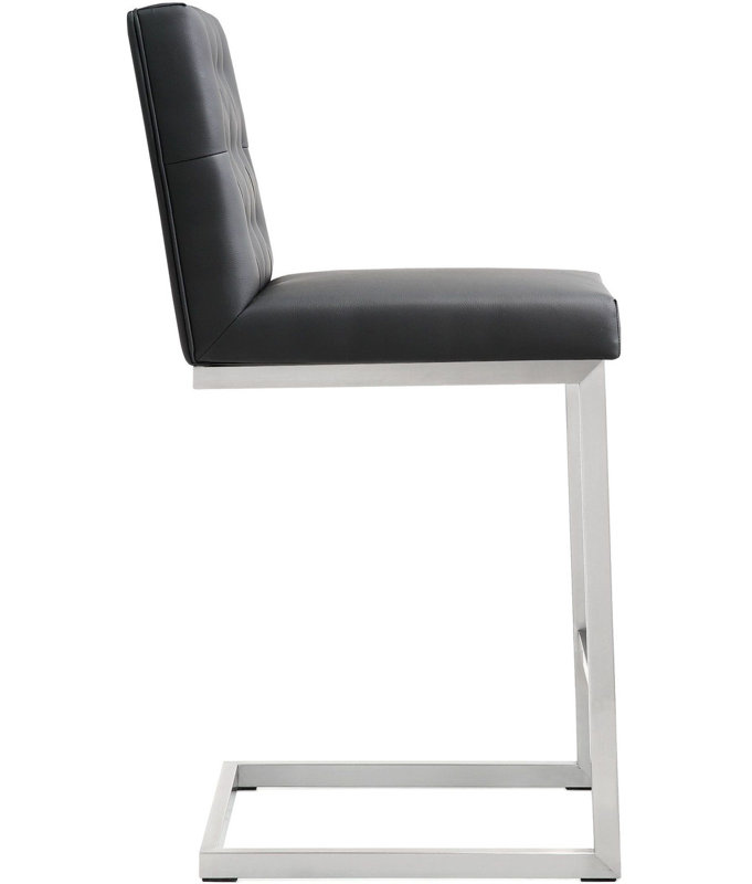Tabouret de comptoir 25,5 po Jomarie, Noir