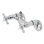 Corps de robinet de baignoire mural en laiton Kingston avec adaptateur Riser Kingston