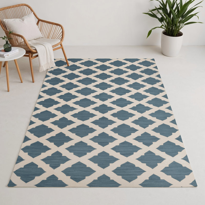 Tapis intérieur et extérieur beige Trellis, Rectangle 9 pi x 12 pi