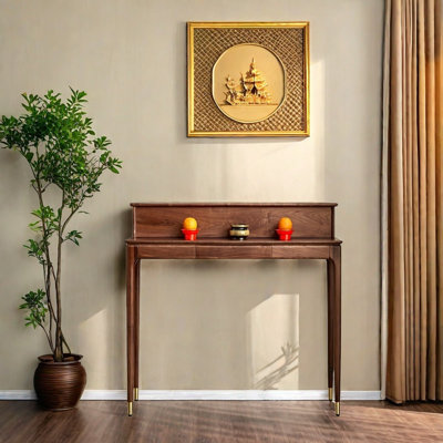 Console en noyer noir