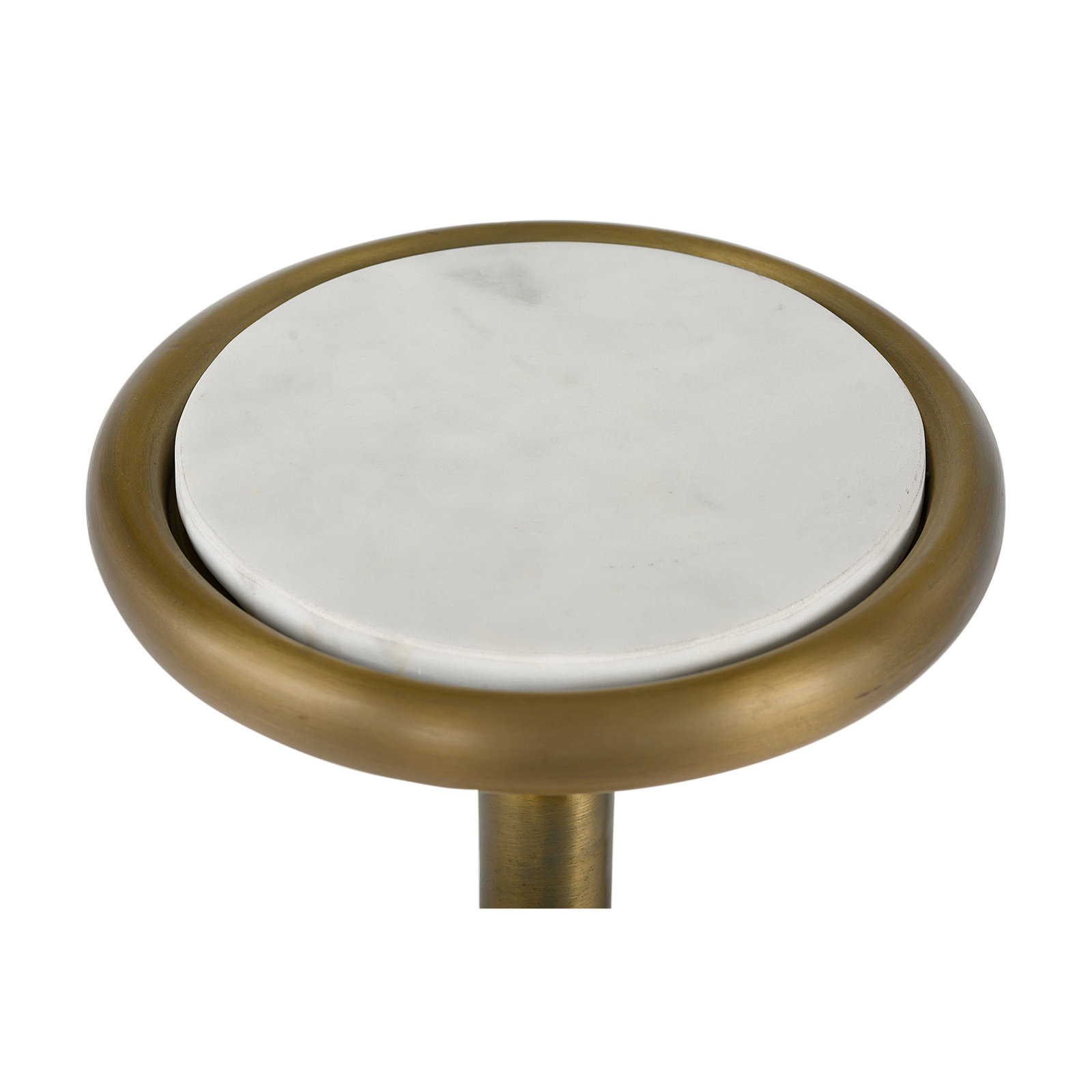 Ringo Drink Table, Antique Brass