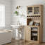 35.4" Freestanding Garage Storage Cabinet with Hutch, Adjustable Shelves, Drawer, Pull-Out Trays & Workstation-644291779