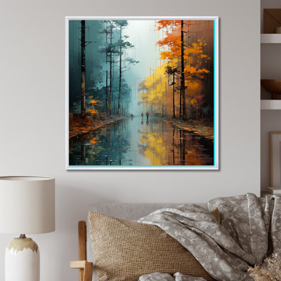 Autumn Forest Solitude sur toile