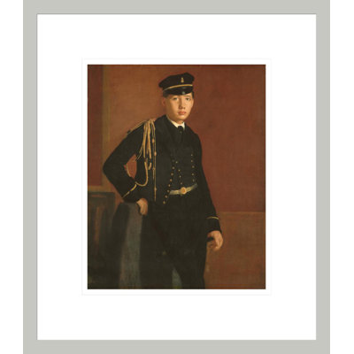 «Achille De Gas in the uniform of a cadet» par Edgar Degas, impression giclée encadrée