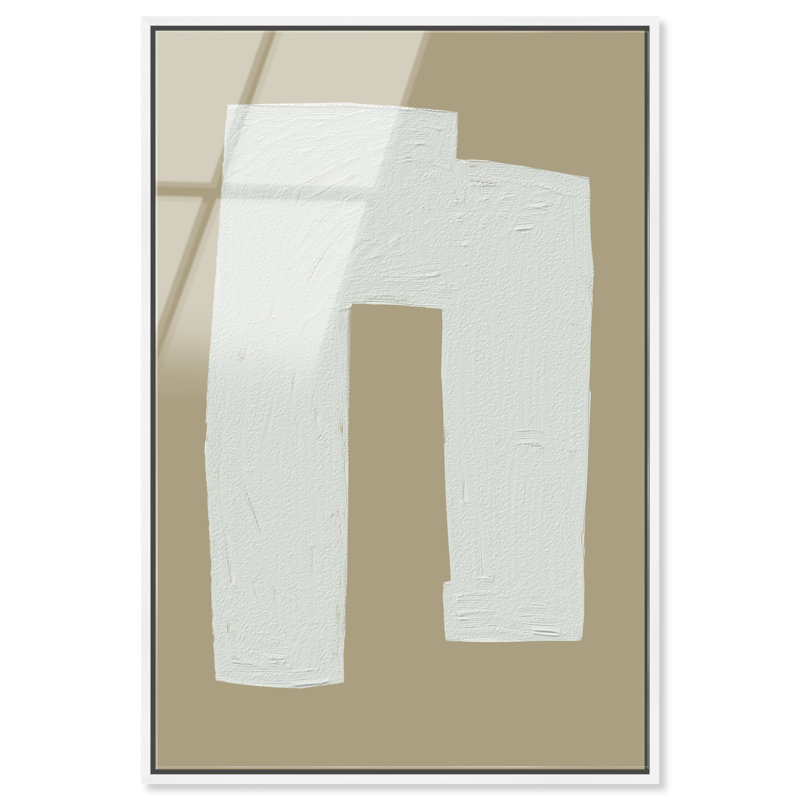 Minimal Arch Print by Oliver Gal, 37"H x 55"W, White Floater Frame