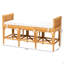 Banc en rotin brun moderne Modern Bohemian