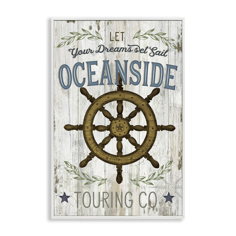 Art inspirant de giclée encadrée par un casque maritime, design par Jennifer Pugh, H 30 po x l 20 po