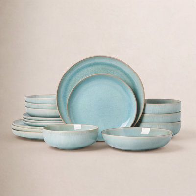 Louella Stoneware Dinnerware Set - Service for 4