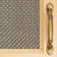 Antique Woven Brass Crimp Single Flat Grill-71824093
