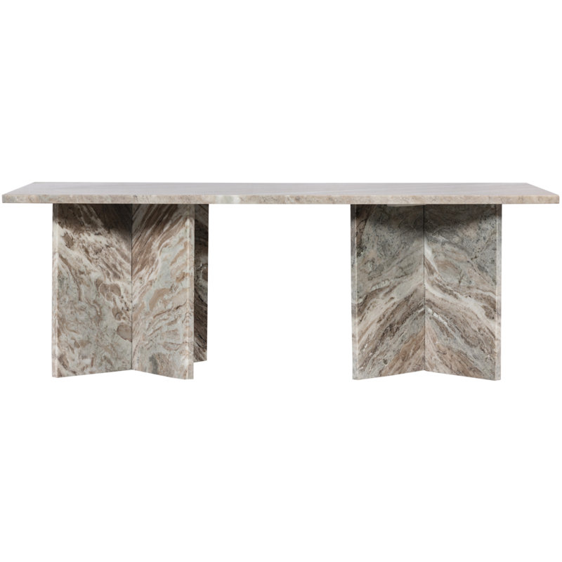 Table basse Verona, Marbre brun