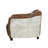 Brancaster Retro Brown Grain Leather & Aluminum Chair