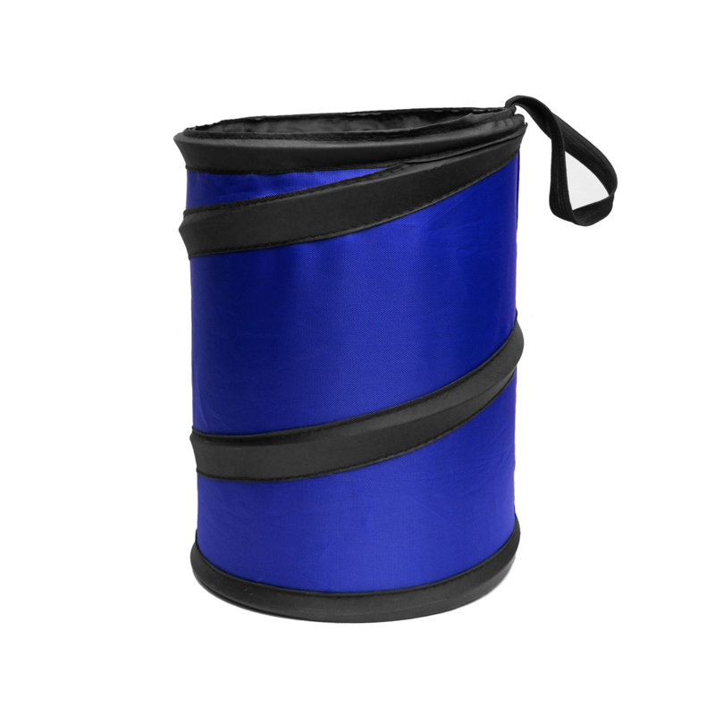 Poubelle pliante, Bleu, 2, H 8,3 po x l 6,3 po x P 6,3 po