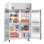 Commercial Refrigerator and Freezer Combo 48"W, 31 Cu.Ft Stainless Steel Upright Freezer/Refrigerator with 4 Doors, Auto-Defrost, 6 Adjustable Shelves, UL Certified