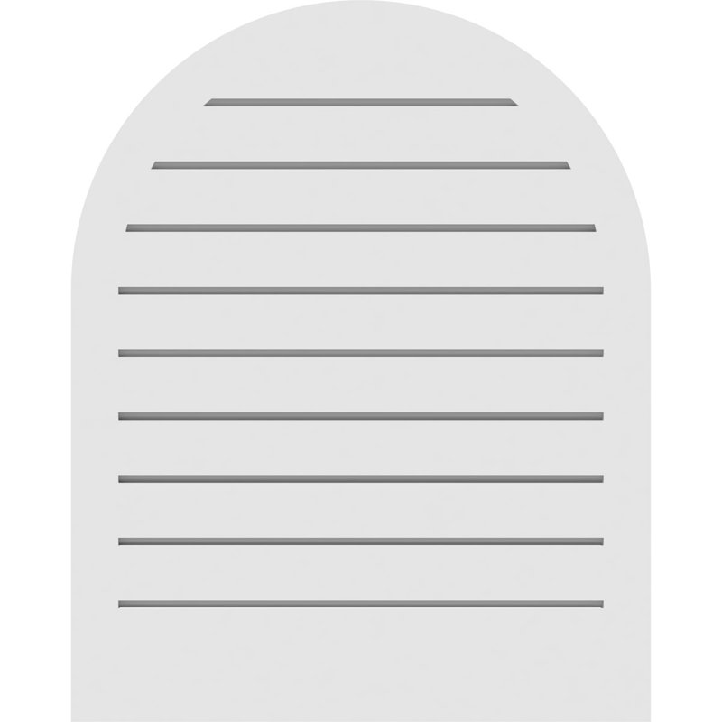 Ekena Millwork PVC Wall Louver / Gable Vent, 42" H x 36" W
