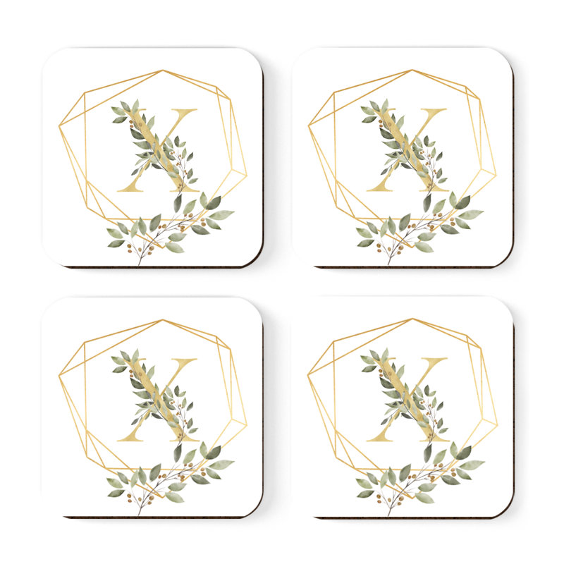 Sous-verres Café à monogramme, X