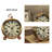 Modern & Contemporary Analogue Metal Quartz Movement / Crystal Tabletop Clock with Alarm in Brass