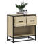 60cm W Metal Bedside Table-2140315956