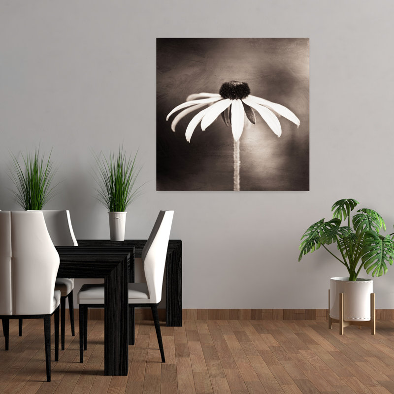 Art contemporain de marguerite, H 36 po x l 36 po