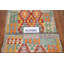 Tapis de couloir géométrique en laine Kilim