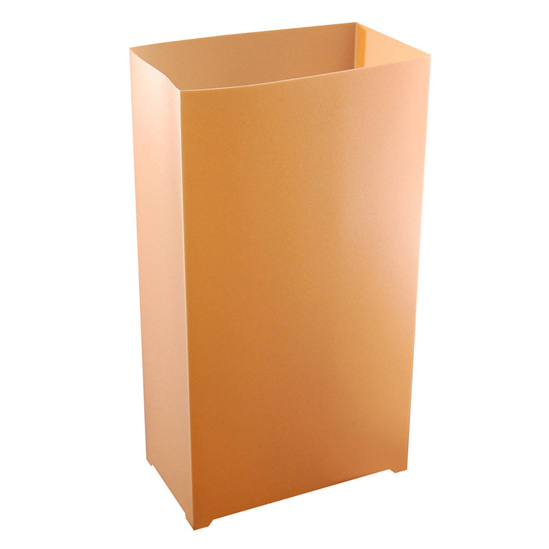 Plastic Luminaria Lanterns - 100 Count, Brown