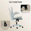 Mesh Desk Chair PU Leather Office Chair Adjustable Height