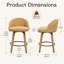 Tabourets de bar pivotants en velours Louise-1740754313-1748791228