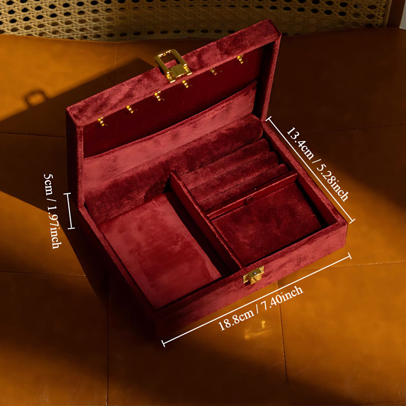 Boîte à bijoux +, Rouge