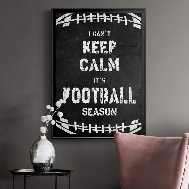 «Don't Keep Calm», art textuel sur toile, H 30,5 po x l 42,5 po x P 1,5 po, Noir