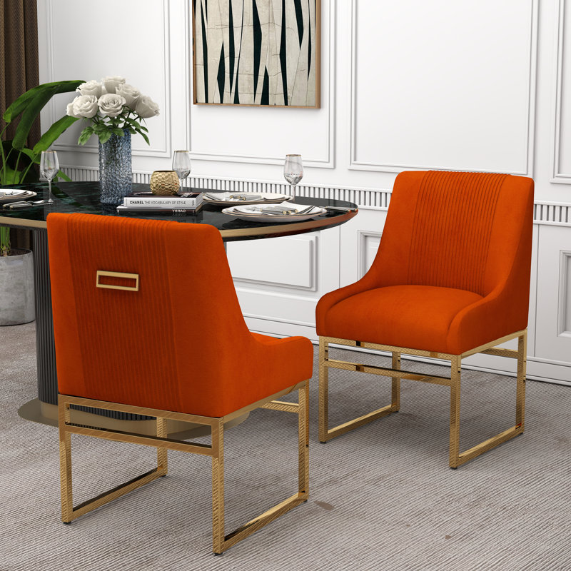 Chaise d'appoint Zanthia, Orange, 2
