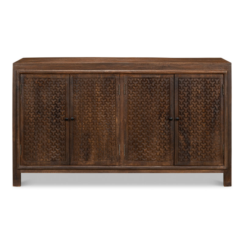 Battle Chainmail 64'' W Solid Wood Sideboard