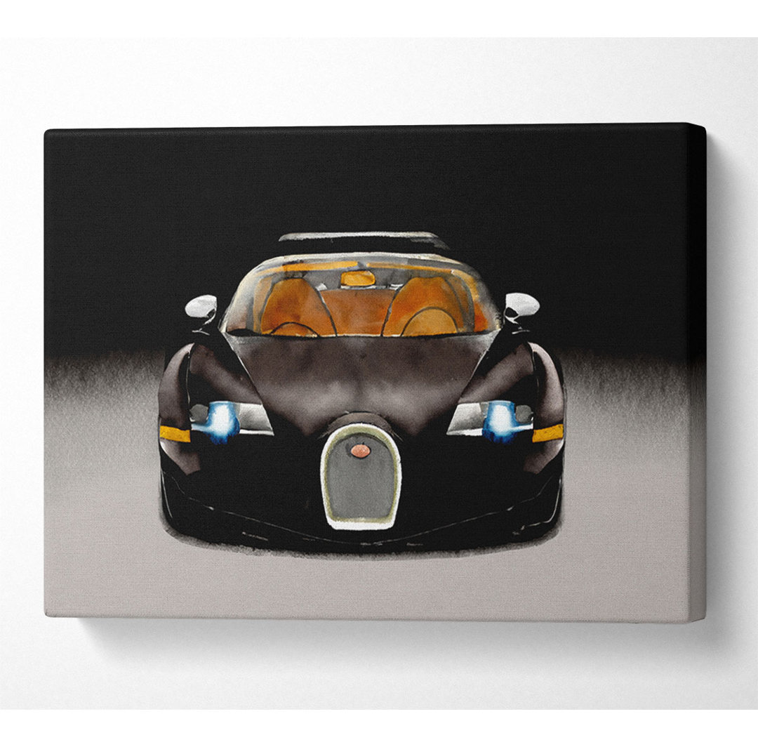 Bugatti Veyron Schwarz - Druck