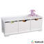 Banc de rangement en bois Nantucket avec trois bacs-9598583