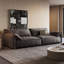 Coussin modulaire gris foncé 100% polyester-109304884-109304885