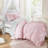 4 Pieces Twin/Twin XL Comforter Set,Pink-131299413-131299414