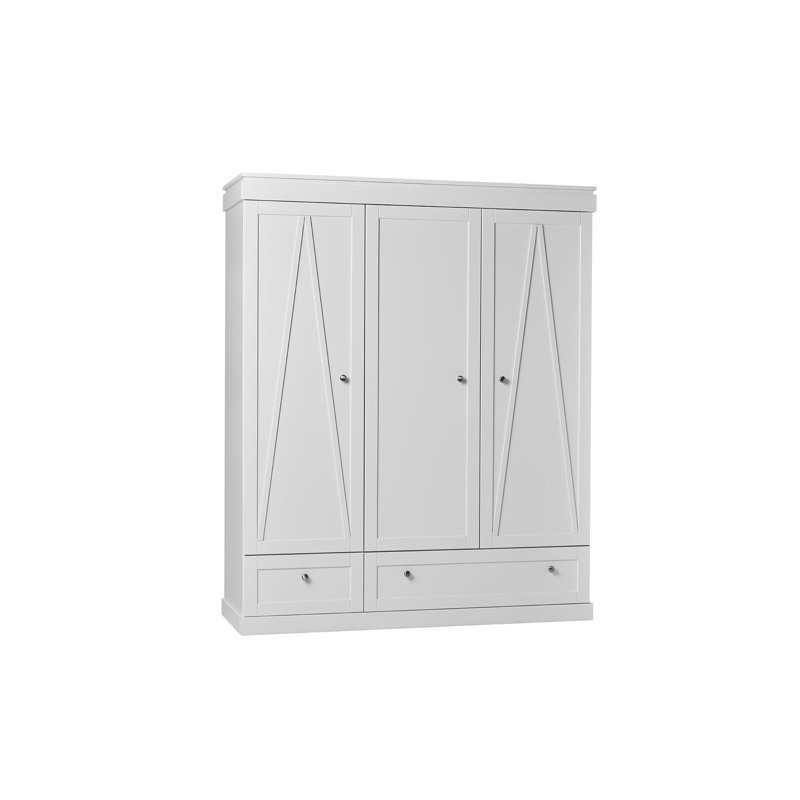 Gilman 3 Door Manufactured Wood Wardrobe