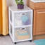 Ensemble de 2 chariots de rangement en plastique 2 tiroirs Ultra