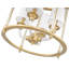 Lustre 4 lumières en laiton frotté Ain-1468603148