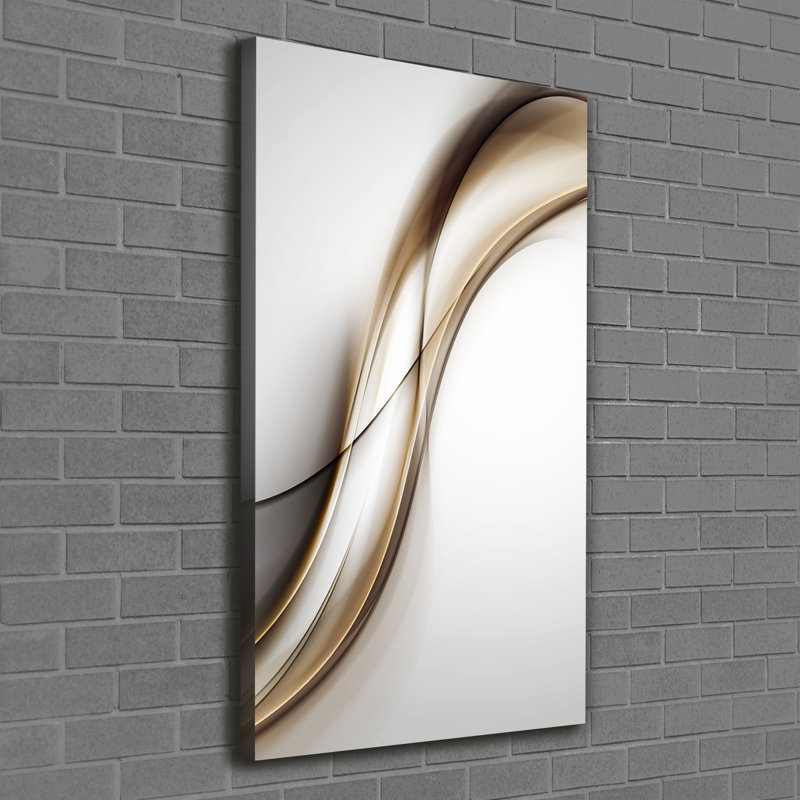 Brown Wave - Wrapped Canvas Print