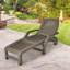 Chaise longue d'extérieur réglable à roulettes Mistry-1050819805