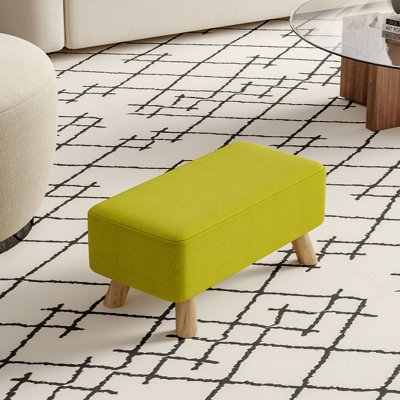 Arturo 57 cm W Linen Rectangle Footstool