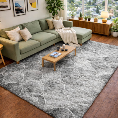 Tapis à poil long de qualité supérieure lavable à la machine ADS594