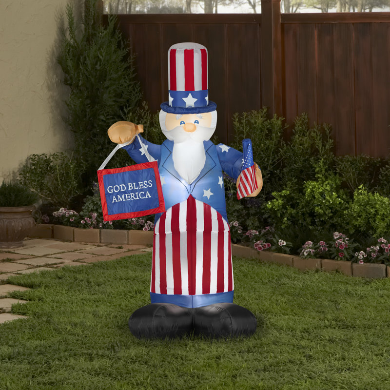 Uncle Sam Patriotic Airblown Inflatable