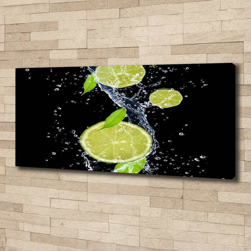 Limes And Water - Wrapped Canvas Print