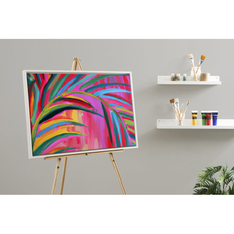 «Blank - Floater Frame», peinture sur toile, Blanc, H 23 po x l 33 po